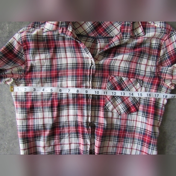 MNG Button Down Plaid Shirt - Picture 6 of 6